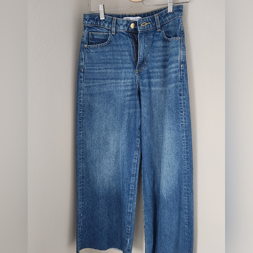 High Waisted Denim Sailor Jean